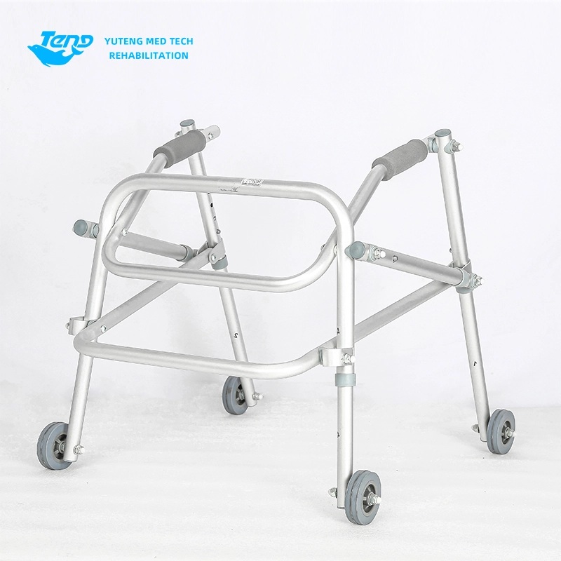 Walker in lega di alluminio a quattro ruote