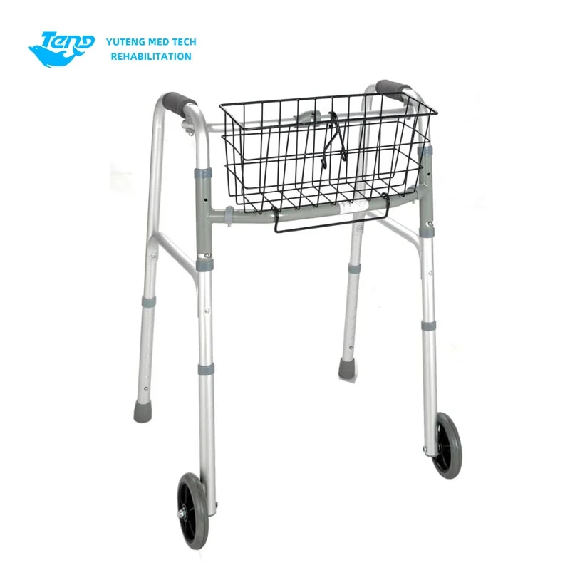 Walker in lega di alluminio a ruota anteriore