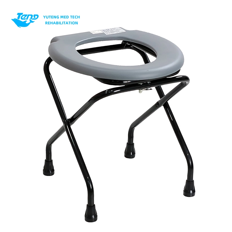 Sedia da bagno pieghevole in acciaio portatile