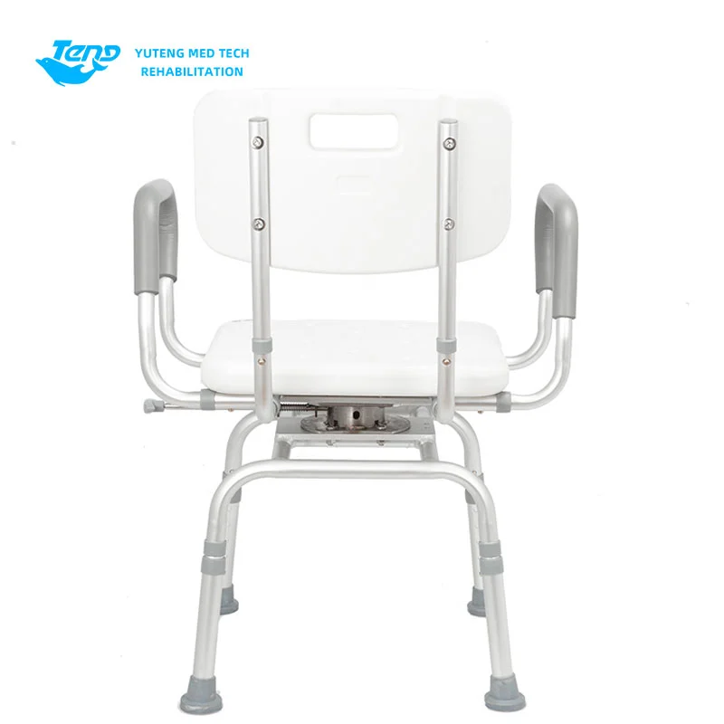 Sedia da bagno in alluminio girevole